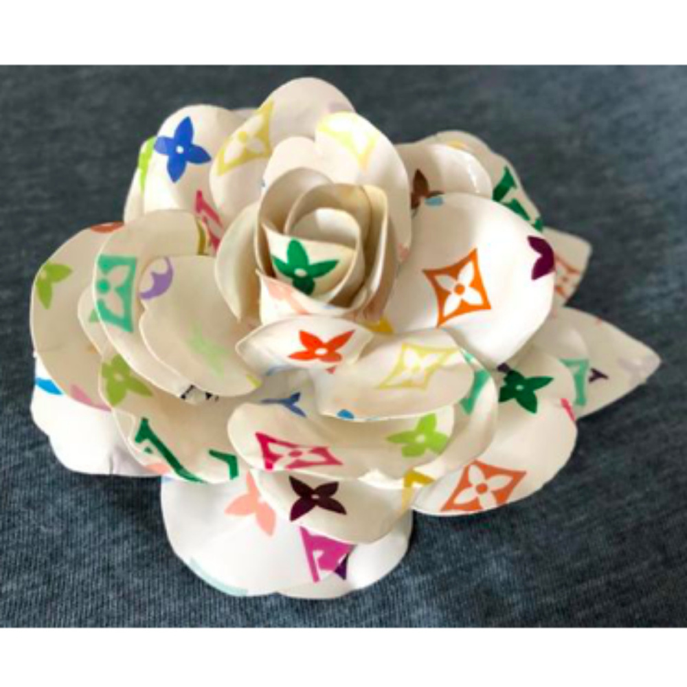 Louis Vuitton Muticolor Monogram Flower Brooch